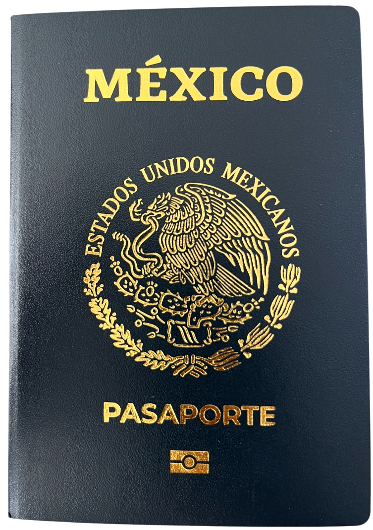 Portada del pasaporte mexicano